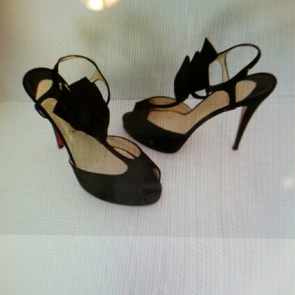 Christian Louboutin Shoes - SOLD!!!!Christian Louboutin Blk Satin Shoes